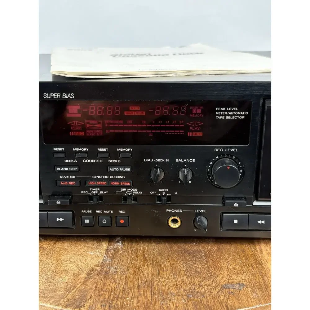 SONY Cassette Deck TC-WR87ES Dolby Serviced New Belts.